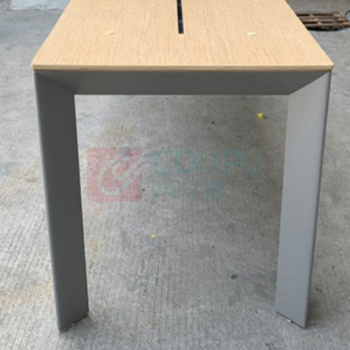 创匠 置物桌 3000*1000*900MM 油漆面板,1.2MM冷轧板喷粉,密度板,木皮烤漆
