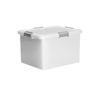 佳帮手 塑料收纳箱 BS-ZLX-S01-HN85-JWT 特大号 50L 54*40*33cm (梨花白)
