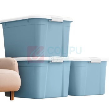 禧天龙 收纳箱 X-6155 80L 63.4*46*39cm (蓝色) 1个装 带轮