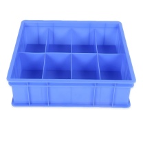 印立方 零件盒收纳盒 8格 L435mm×B325mm×H110mm (蓝色)