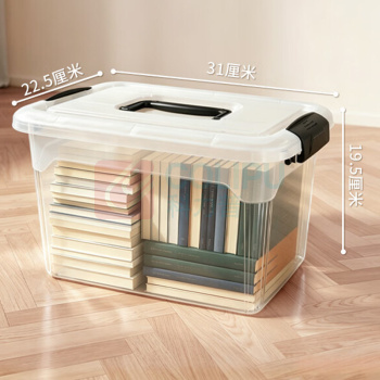 禧天龙 塑料手提收纳箱 X-6174 8L 31*22.5*19.5cm (透明)