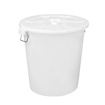 舒蔻 大水桶塑料储水桶带盖酒店环卫物业垃圾桶大白桶 150L (白色)