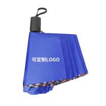 熙布集 可定制手开三折晴雨伞 FY-326 23寸10骨 28*6*6cm (蓝色) 可定制logo 起订量100个