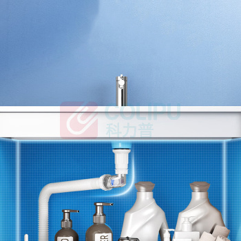 恒洁 洗手盆下水器 HMX250-WS 32*(32-84)*37±1mm (白色) 弹跳式带溢水口