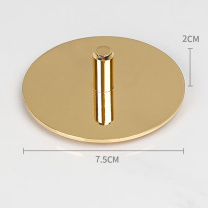迈恻亦 不锈钢盖子 6cm内径 7.5*2cm (金色)