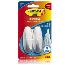 3M 挂钩 17081 思高无痕中号挂钩*2个/卡ht