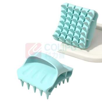 RAFFINI 弹力硅胶洗头梳 RF-074L (滨湖蓝)
