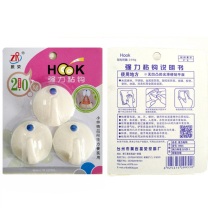 振荣 圆形强力粘钩 承重2kg 3个/卡 160卡/箱 10卡起订
