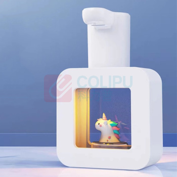 SOIP 立方自动洗手液机 智能感应式电动儿童皂器 R01 标准版  粉风车龙 、白独角兽、黄招财猫(下单备款式)