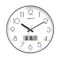 康巴丝 COMPAS 挂钟 C6219AY 35cm (钢琴黑)