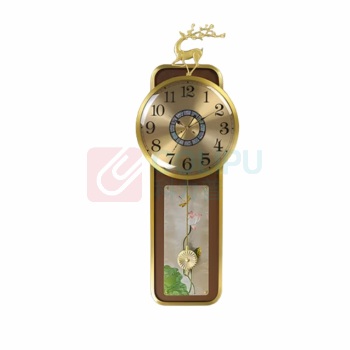 Timess 挂钟 电波钟 荷塘月色【电波自动对时】 9271CA-2 93cm