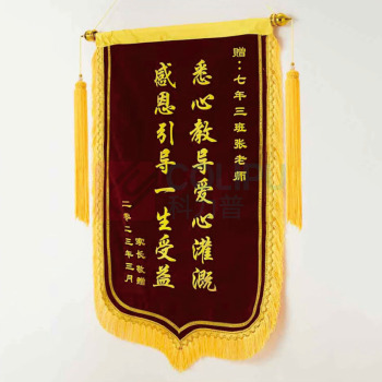 赫拓 锦旗定制立体发泡锦旗 BT-03 60X90cm豪华龙须