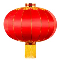 努师傅 铁口大红灯笼 户外防水绸布 120# 撑开直径约80cm