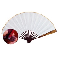 荣宝斋 扇子 浮雕折扇 10寸(展开长58CM,扇骨长33CM)