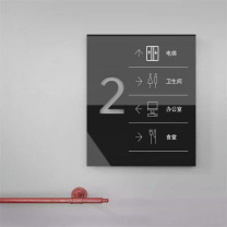 千禾 办公区导视牌(定制) QH240948 700*900mm 3mm亚克力