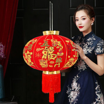 新新精艺 大红灯笼 五福临门 80cm/2个装 (大红)