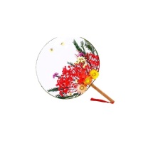 佳茉 干花团扇手工diy材料包-红豆相思 jiamo032702