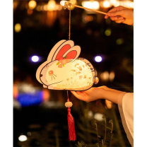 君默 中秋节手工夜灯 50*17cm 吉祥兔造型