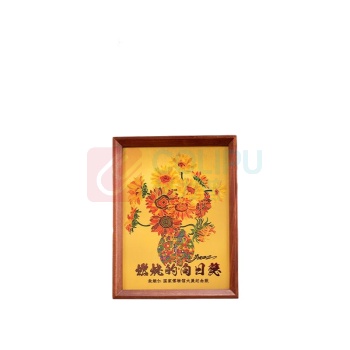 朱炳仁 铜燃烧的向日葵桌屏 C100124071802 8寸