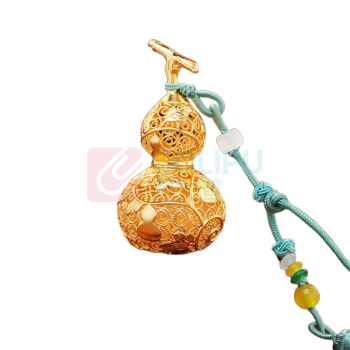 大明铜匠 福禄欢喜花丝小葫芦 3.5*3.5*7cm 约24g