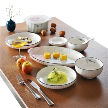 毕加索 PICASSO HOME系列中餐具早餐4件套 P219B-04 2碗+1盘+1勺