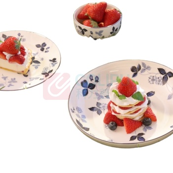 WEDGWOOD 野草莓墨蓝两人食餐套 1074263