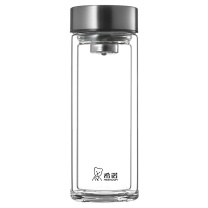 希诺 HEENOOR 双层玻璃杯 XN-6595 360ml