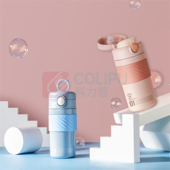 大嘴猴 Paul Frank 超真空弹跳咖啡杯 PFC901-400 400ML (咖色/蓝色)