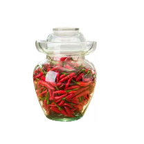 天喜 TIANXI 玻璃泡菜坛子家用加厚密封罐透明大容量 TBL168-5 5斤装