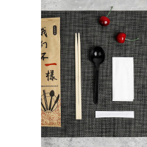 佳茉 一次性筷子外卖打包筷子勺子牙签纸巾四合一餐具套装 四件套 200套/包 