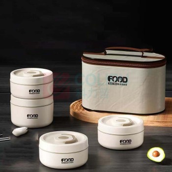 国产 便携保温饭盒套装 620ML+420ML 
