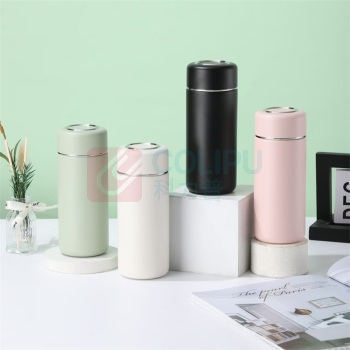 乐享 时尚休闲真空杯 LX-8168 430ML (粉/白/蓝) 不锈钢材质