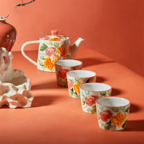 JOYYE 茶具套装 弄影 一壶一杯 (橙色、嫣红 颜色随机)