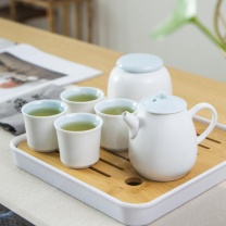 古时候 小雅A杯套装 G61 24.2*24.2*12cm 1茶壶+4茶杯+1茶叶罐+1茶盘 (不含厦门市)
