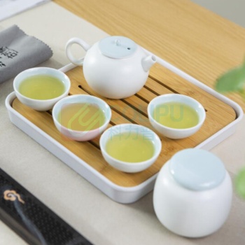 古时候 小雅B杯套装 G60 24.2*24.2*12cm 1茶壶+4茶杯+1茶叶罐+1茶盘 (不含厦门市)