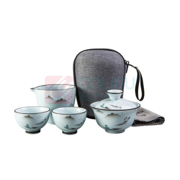 古时候 自在小系列 功夫茶具套装 G05 外盒尺寸:15×11×11(cm)