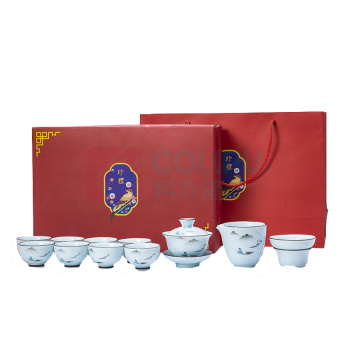古时候 自在(大套) 功夫茶具套装 G06 礼盒尺寸:37*25*11.5cm