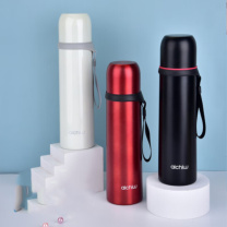 爱奇屋 aichiw 水悦保温杯提绳便携式大容量水杯 AI-D78 500ML (红/珠光白/黑)