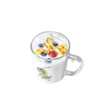 乐唯诗 玻璃杯吸管杯 【有把手】300ML(随机发) 网红款