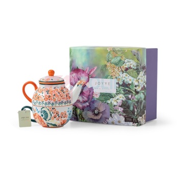 JOYYE 整套茶具旅行便捷式单人釉下手绘茶具 10033429707608 (橙色)