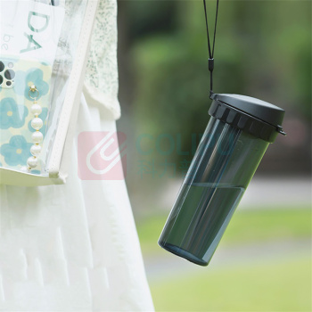 特百惠 TUPPERWARE 塑料杯 茶韵随心杯 100000480439 500ML (酷炫黑)