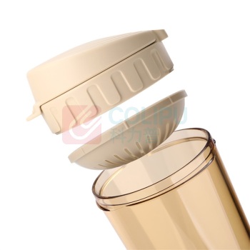 特百惠 TUPPERWARE 塑料杯 茶韵随心杯 100000480445 (奶茶棕)