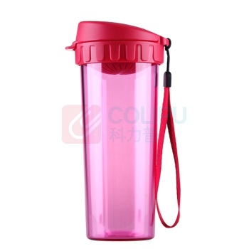 特百惠 TUPPERWARE 塑料杯 茶韵随心杯 10035977841578 500ml (美唇红)