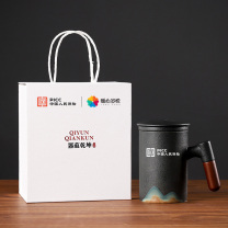 五拾缘 远山木柄泡茶杯 WSY-21D02 100个起订 (黑色)