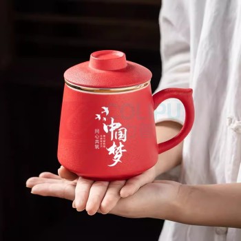 邮趣 陶瓷杯 400ml 礼盒装