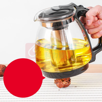 紫丁香 LILAC 耐热玻璃过滤茶壶大容量水壶 S825 茶语壶2000ml 泡茶壶家用红茶具单壶茶水分离飘逸杯