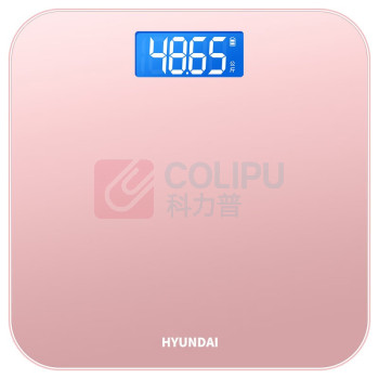 HYUNDAI 电子秤体重秤人体家用 XD808 (白色粉色黑色颜色随机发货)