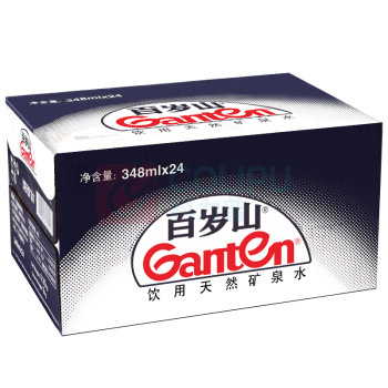 景田 Ganten 百岁山矿泉水 348ml*24瓶整箱装