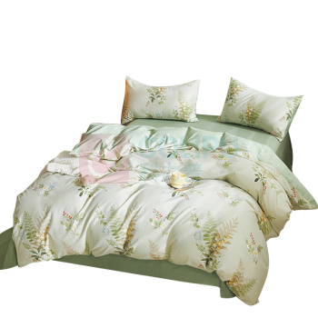 金丝莉 KINTHERI 绿竹四件套 花月晨夕 被套:200*230cm床单:230*250cm枕套:48*74cm*2