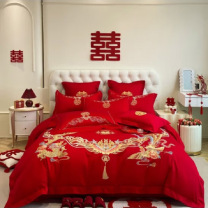 爱奇屋 aichiw 婚庆绣花四件套 AQ-TJ2468 龙凤和鸣